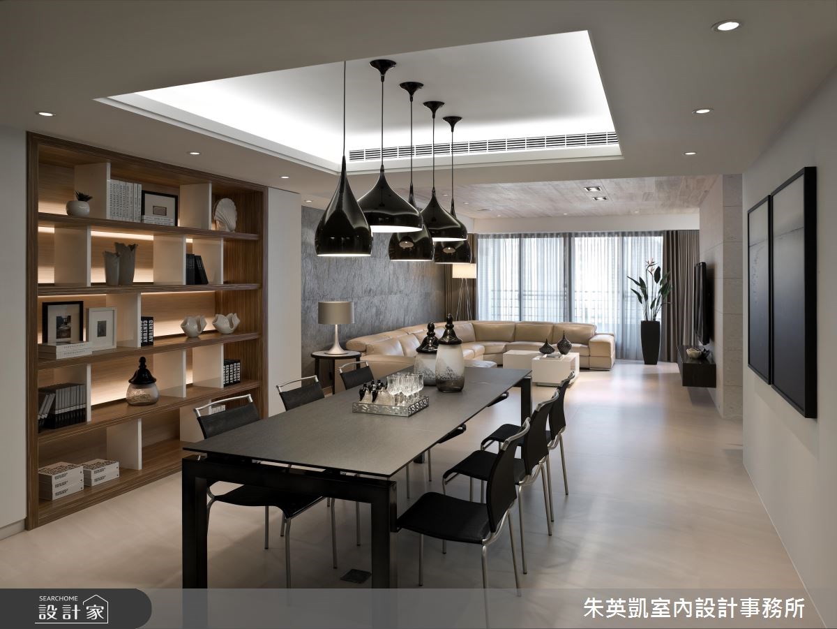 50坪＿現代風客廳餐廳案例圖片＿朱英凱室內設計事務所＿朱英凱_06之5