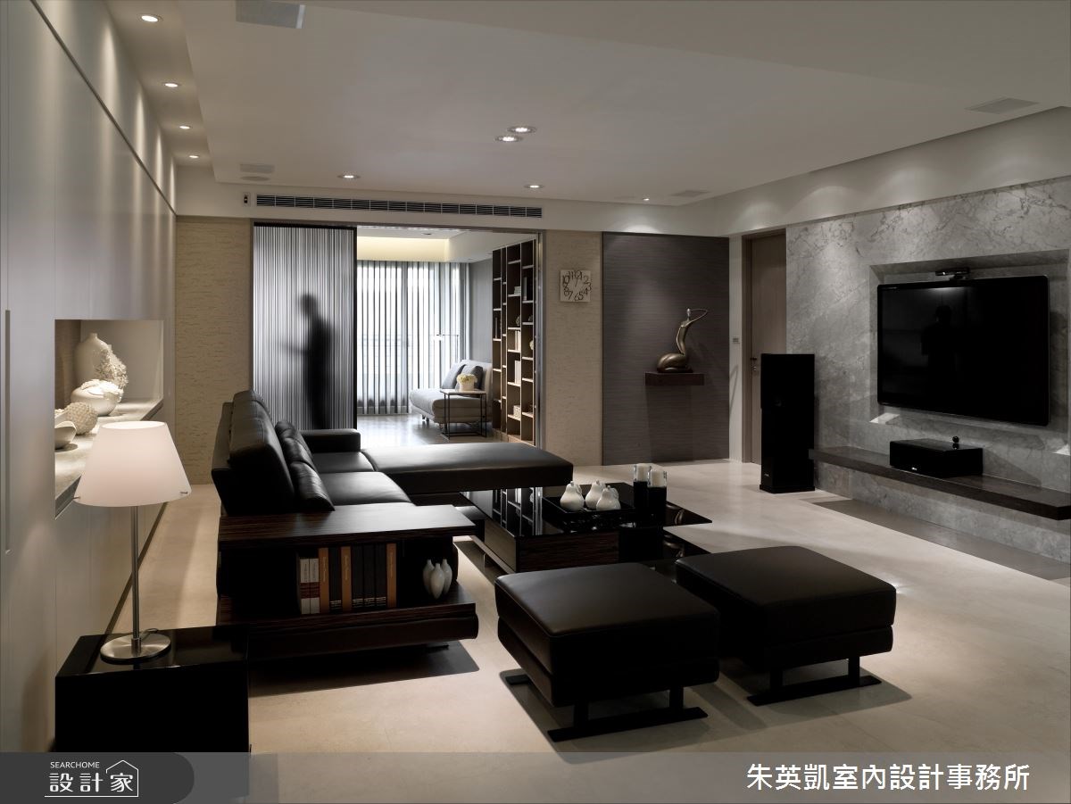 50坪＿現代風客廳案例圖片＿朱英凱室內設計事務所＿朱英凱_10之2