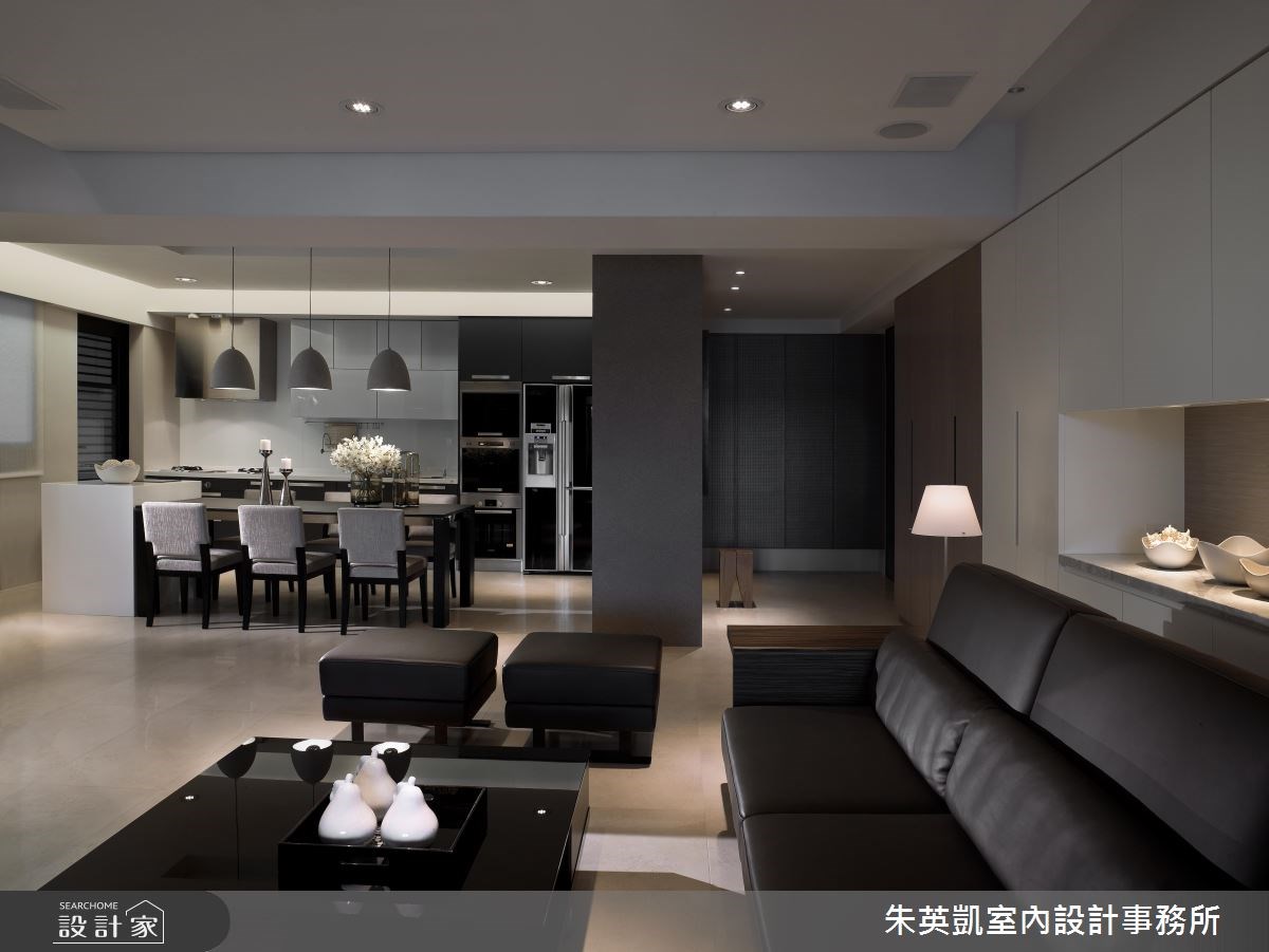 50坪＿現代風玄關客廳餐廳案例圖片＿朱英凱室內設計事務所＿朱英凱_10之5