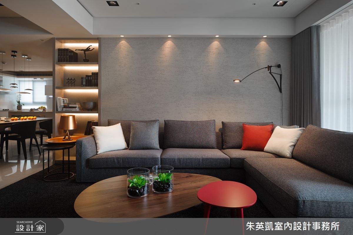 40坪＿現代風客廳案例圖片＿朱英凱室內設計事務所＿朱英凱_11之6