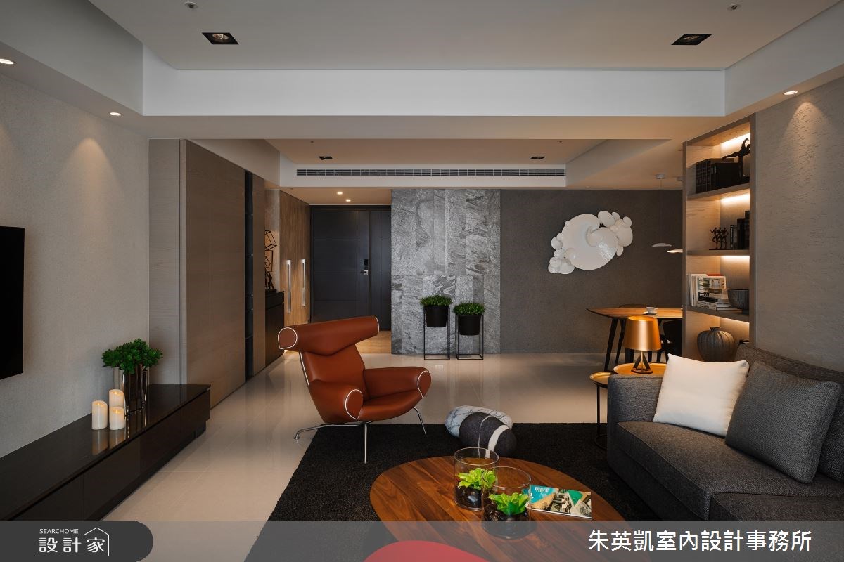 40坪＿現代風玄關客廳案例圖片＿朱英凱室內設計事務所＿朱英凱_11之7