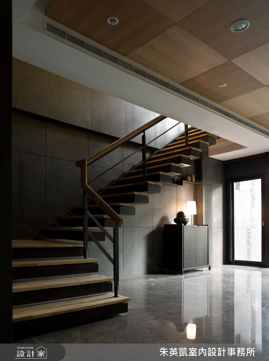 300坪新成屋(5年以下)＿現代風樓梯案例圖片＿朱英凱室內設計事務所＿朱英凱_13之3