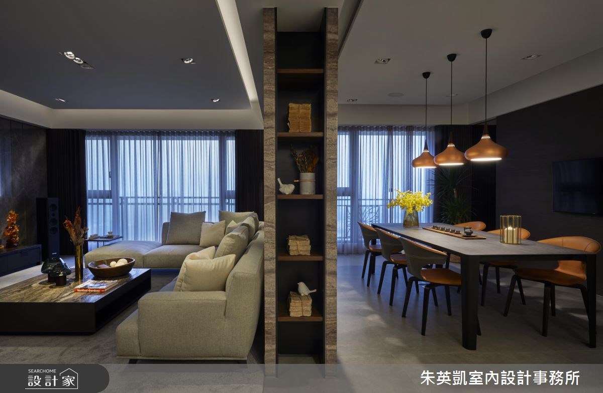 50坪新成屋(5年以下)＿現代風客廳餐廳案例圖片＿朱英凱室內設計事務所＿朱英凱_14之7