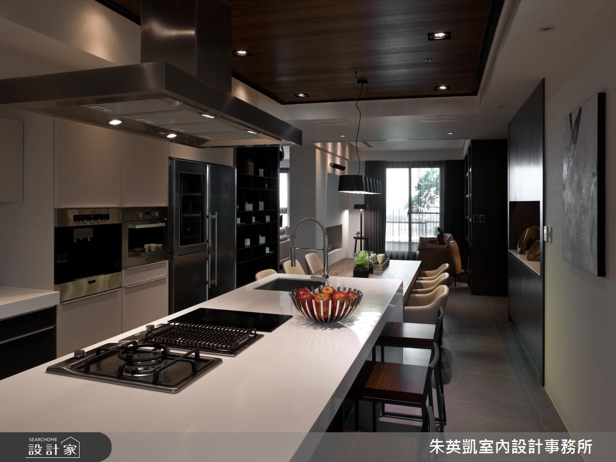 53坪新成屋(5年以下)＿現代風餐廳廚房書房案例圖片＿朱英凱室內設計事務所＿朱英凱_15之8