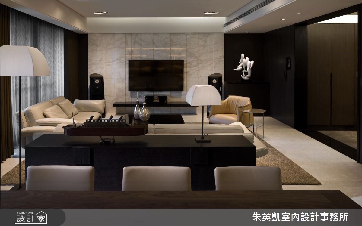 70坪＿現代風客廳案例圖片＿朱英凱室內設計事務所＿朱英凱_16之3