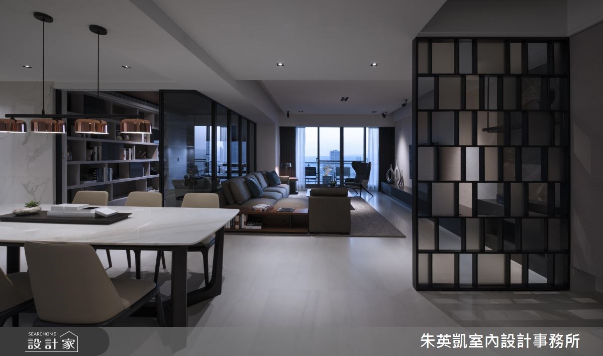65坪＿混搭風客廳餐廳書房案例圖片＿朱英凱室內設計事務所＿朱英凱_17之2