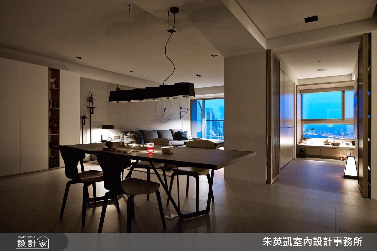 45坪＿現代風客廳餐廳案例圖片＿朱英凱室內設計事務所＿朱英凱_18之12