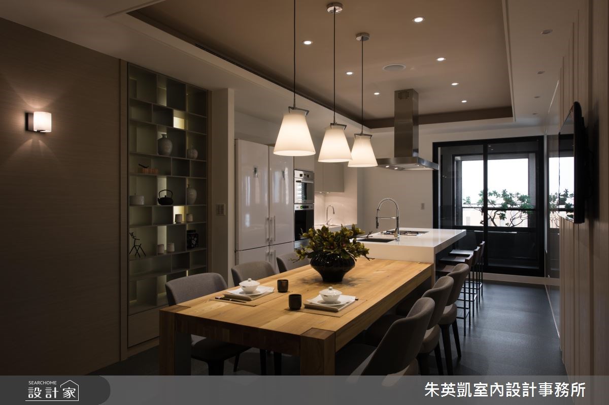 50坪新成屋(5年以下)＿現代風餐廳廚房案例圖片＿朱英凱室內設計事務所＿朱英凱_19之7