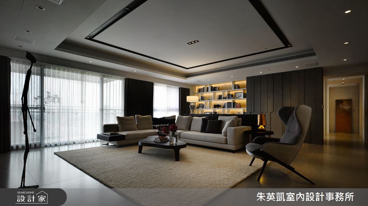 60坪新成屋(5年以下)＿現代風客廳案例圖片＿朱英凱室內設計事務所＿朱英凱_20之3