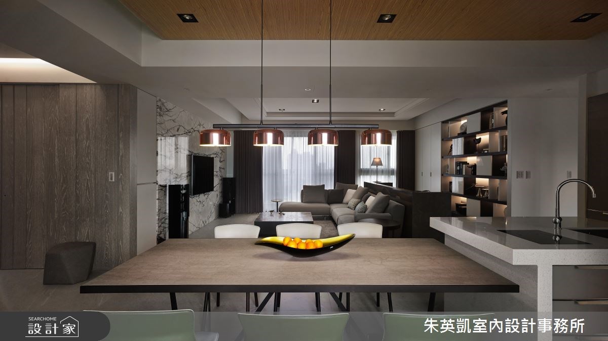 45坪＿現代風客廳餐廳書房案例圖片＿朱英凱室內設計事務所＿朱英凱_21之12