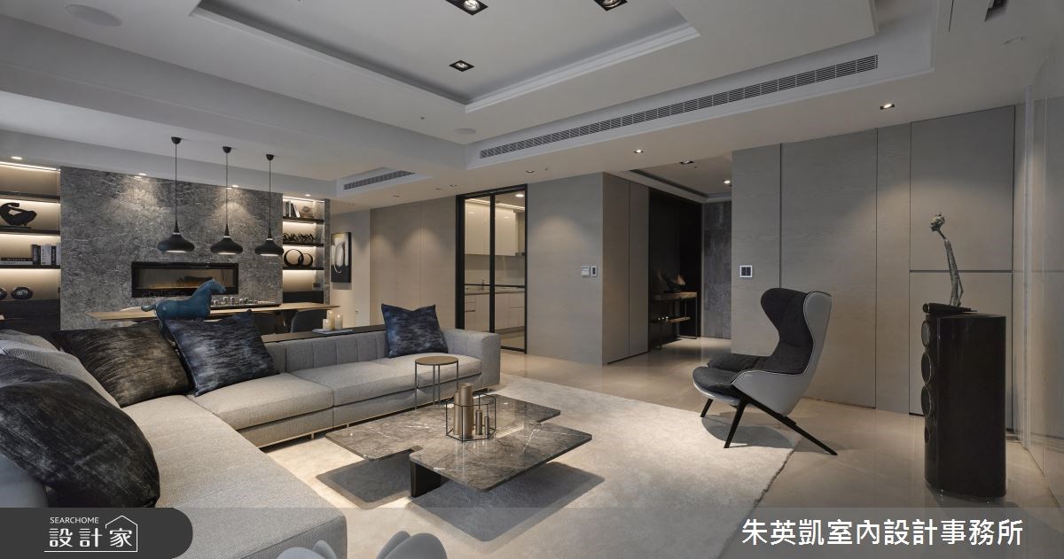 60坪＿現代風客廳餐廳案例圖片＿朱英凱室內設計事務所＿朱英凱_22之6