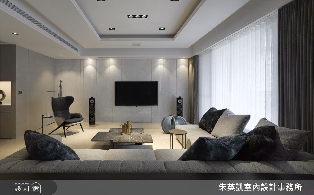 60坪＿現代風客廳案例圖片＿朱英凱室內設計事務所＿朱英凱_22之7