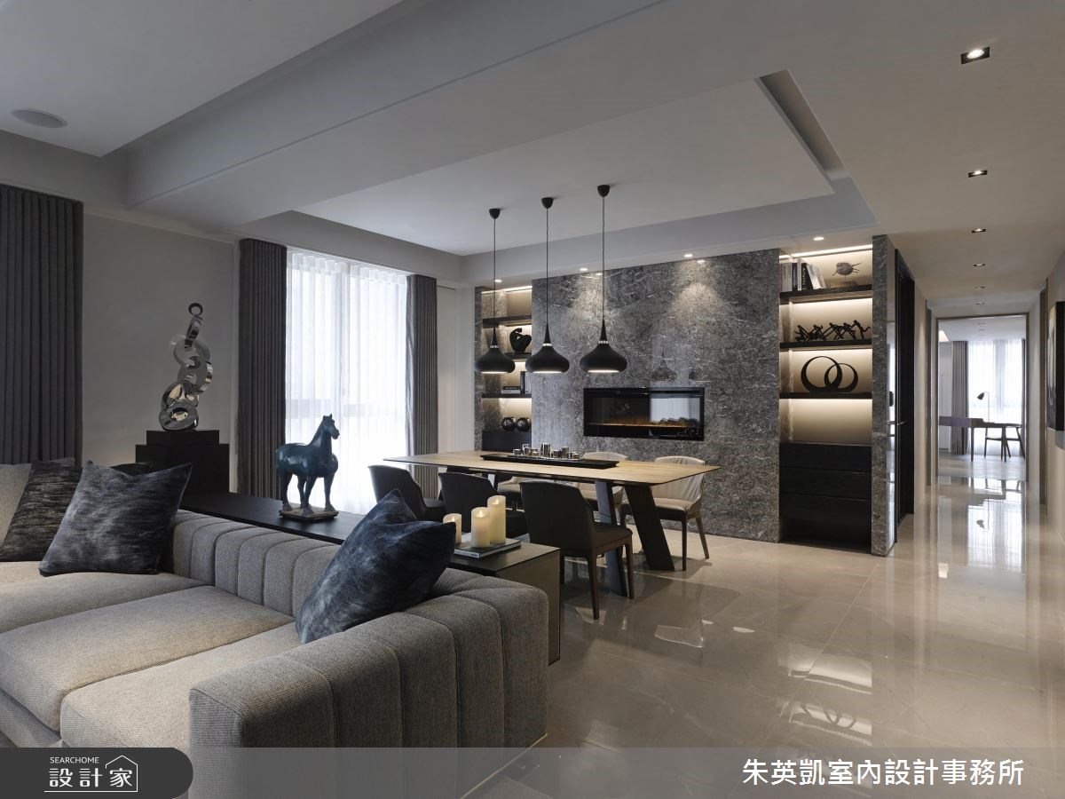 60坪＿現代風客廳餐廳案例圖片＿朱英凱室內設計事務所＿朱英凱_22之8