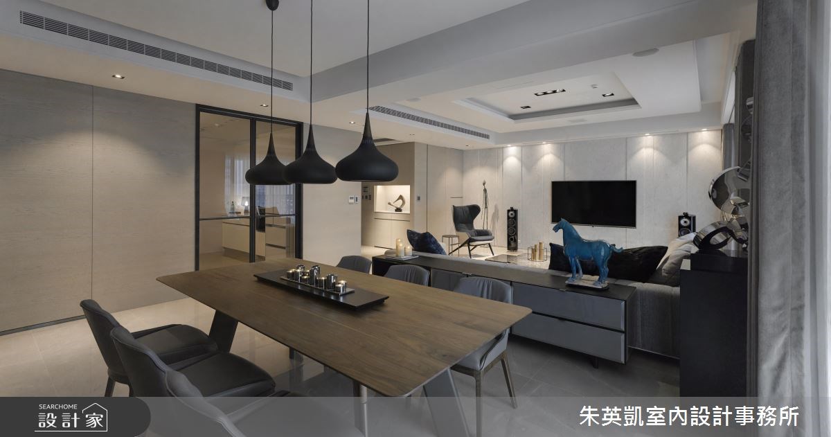 60坪＿現代風客廳餐廳案例圖片＿朱英凱室內設計事務所＿朱英凱_22之10