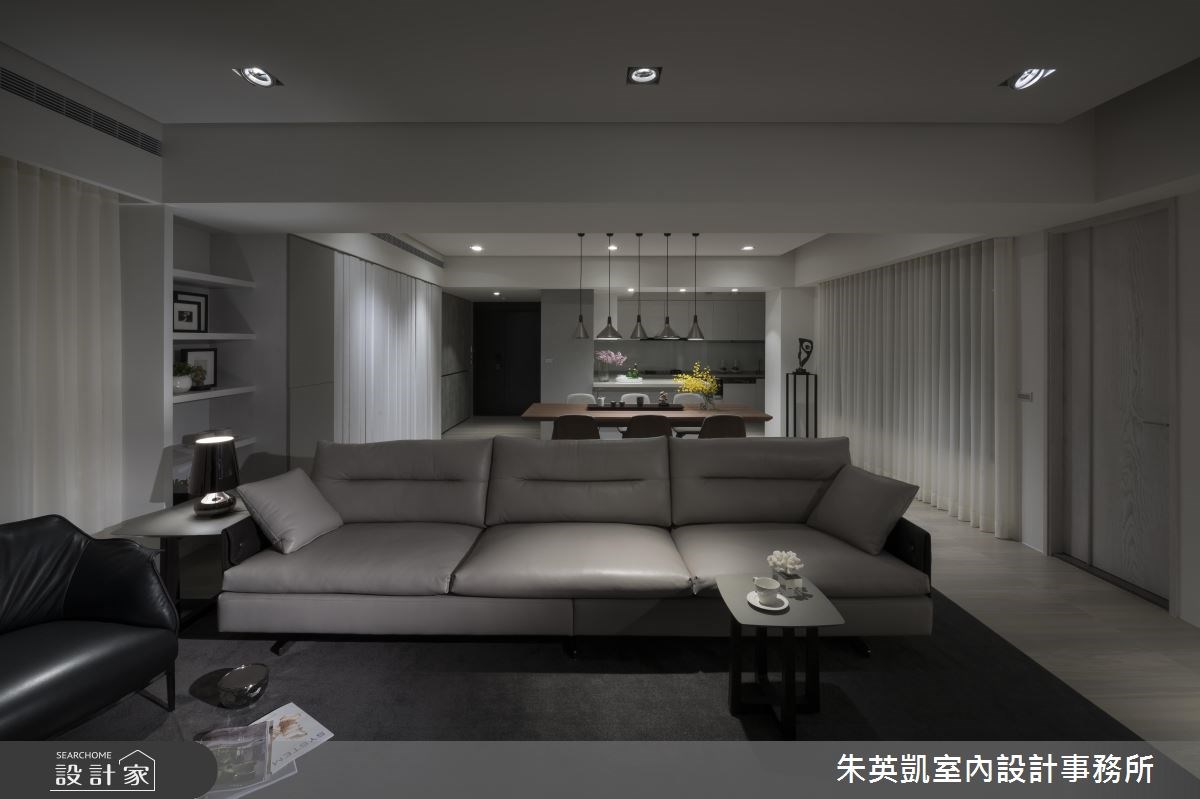 40坪＿現代風客廳餐廳案例圖片＿朱英凱室內設計事務所＿朱英凱_23之1