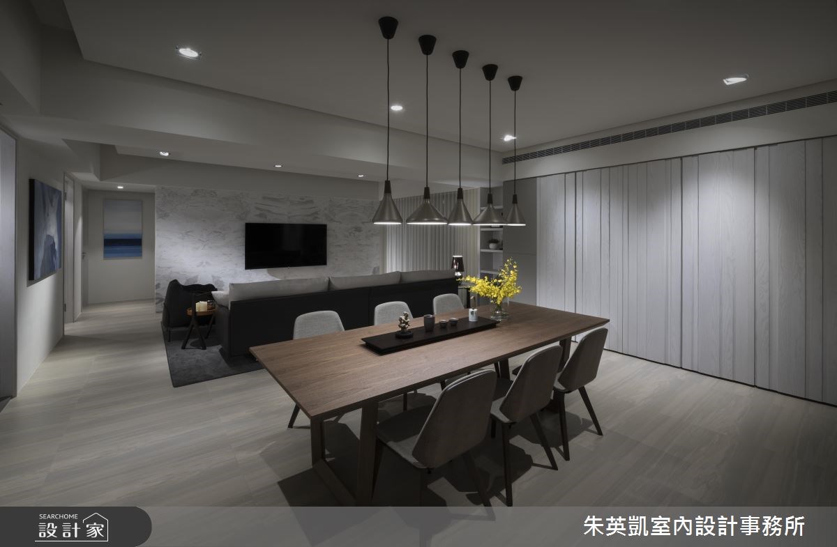 40坪＿現代風客廳餐廳案例圖片＿朱英凱室內設計事務所＿朱英凱_23之3