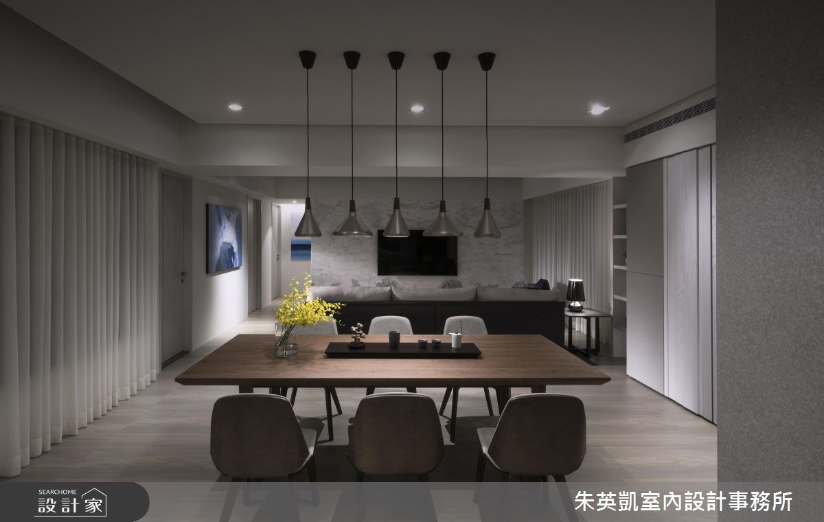 40坪＿現代風客廳餐廳案例圖片＿朱英凱室內設計事務所＿朱英凱_23之4