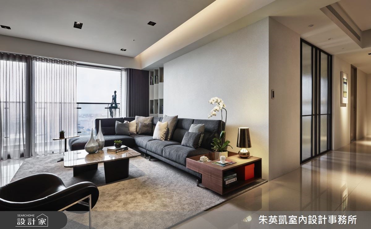 60坪新成屋(5年以下)＿現代風客廳案例圖片＿朱英凱室內設計事務所＿朱英凱_24之4