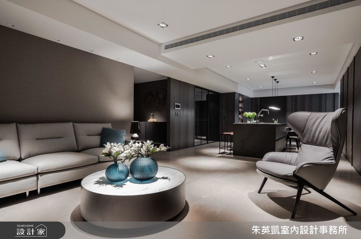 100坪新成屋(5年以下)＿現代風客廳吧檯案例圖片＿朱英凱室內設計事務所＿朱英凱_26之15