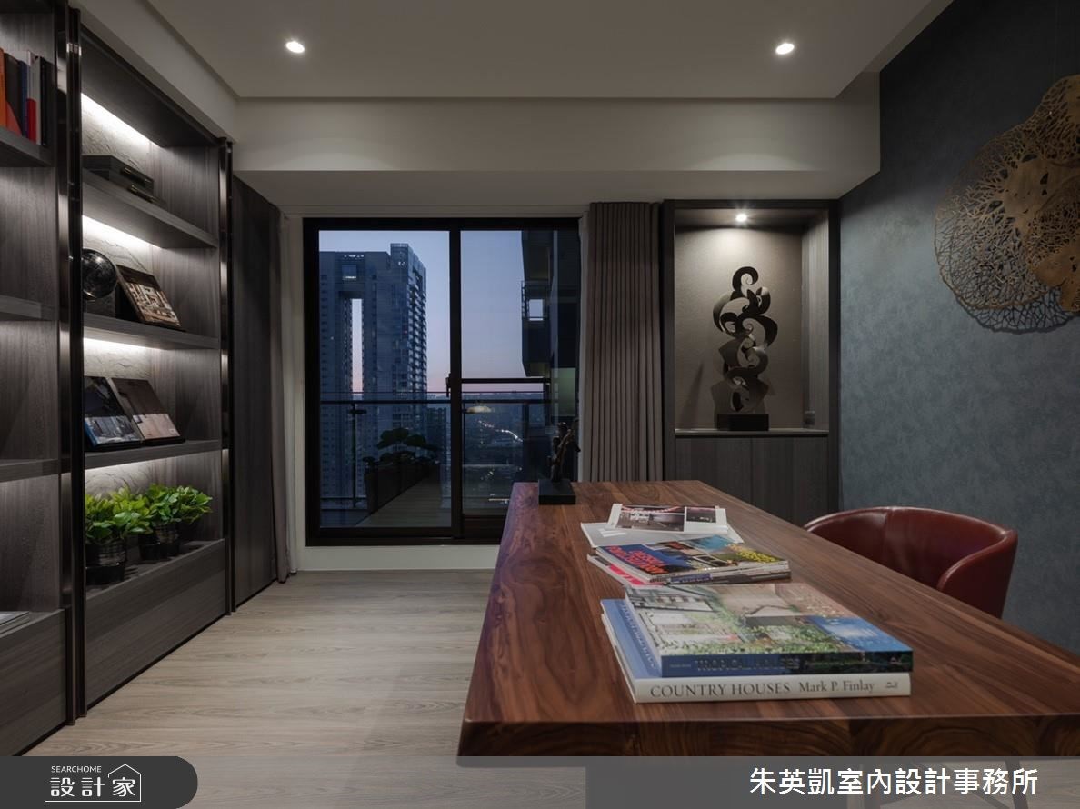 100坪新成屋(5年以下)＿現代風書房案例圖片＿朱英凱室內設計事務所＿朱英凱_26之25
