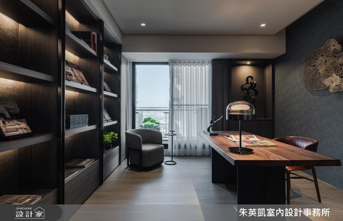100坪新成屋(5年以下)＿現代風書房案例圖片＿朱英凱室內設計事務所＿朱英凱_26之26
