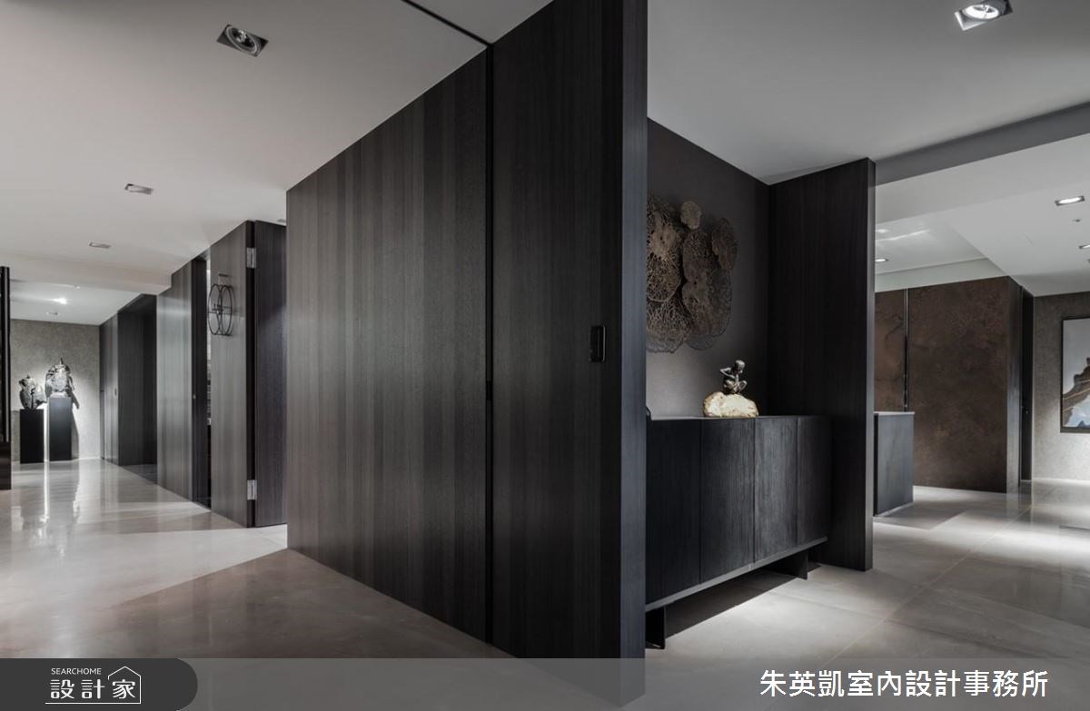 100坪新成屋(5年以下)＿現代風走廊案例圖片＿朱英凱室內設計事務所＿朱英凱_26之28