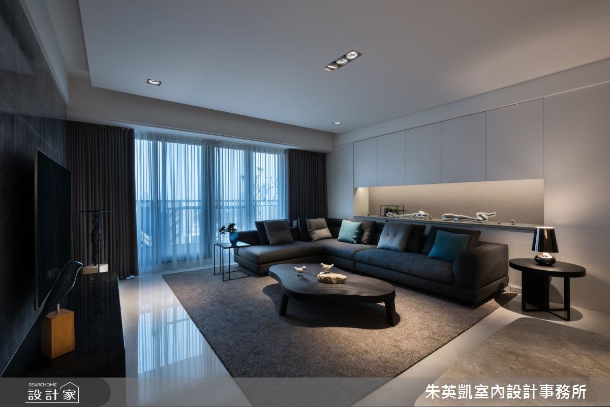 40坪新成屋(5年以下)＿現代風客廳案例圖片＿朱英凱室內設計事務所＿朱英凱_27之3