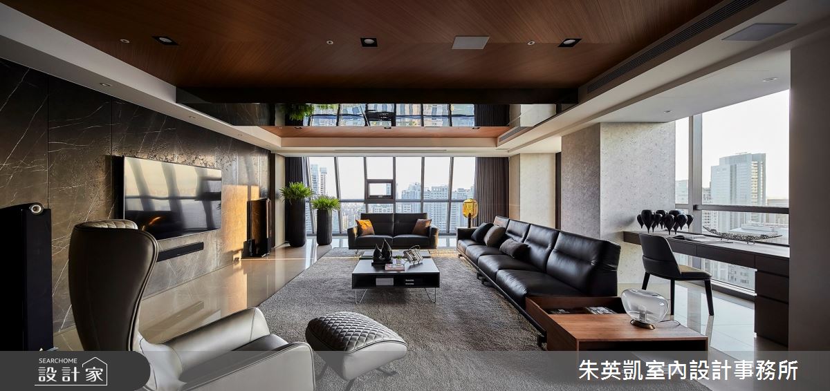 130坪新成屋(5年以下)＿現代風客廳案例圖片＿朱英凱室內設計事務所＿朱英凱_30之5