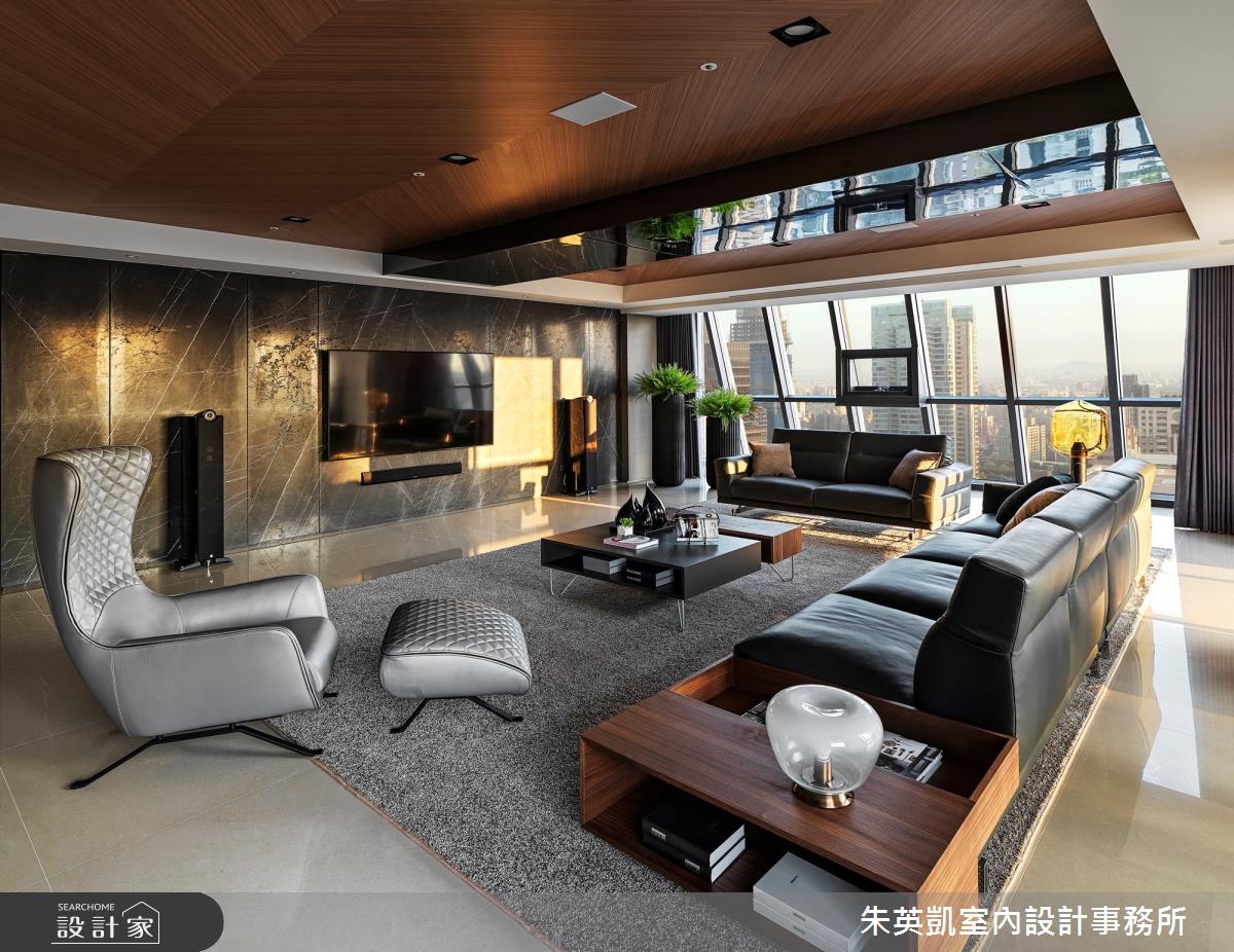 130坪新成屋(5年以下)＿現代風客廳案例圖片＿朱英凱室內設計事務所＿朱英凱_30之11
