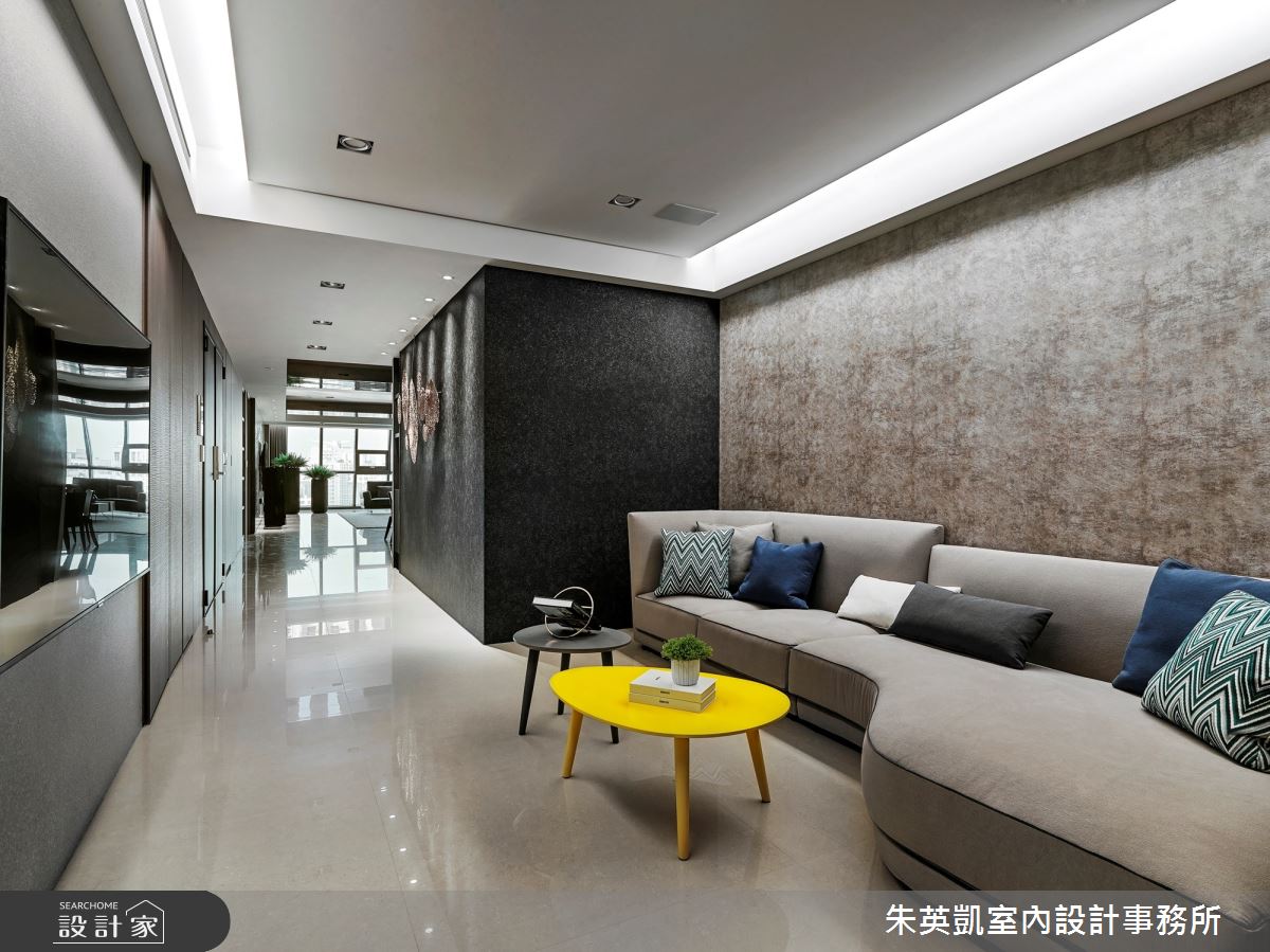 130坪新成屋(5年以下)＿現代風客廳走廊案例圖片＿朱英凱室內設計事務所＿朱英凱_30之29