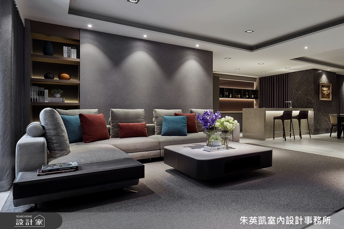 90坪新成屋(5年以下)＿現代風客廳案例圖片＿朱英凱室內設計事務所＿朱英凱_32之2