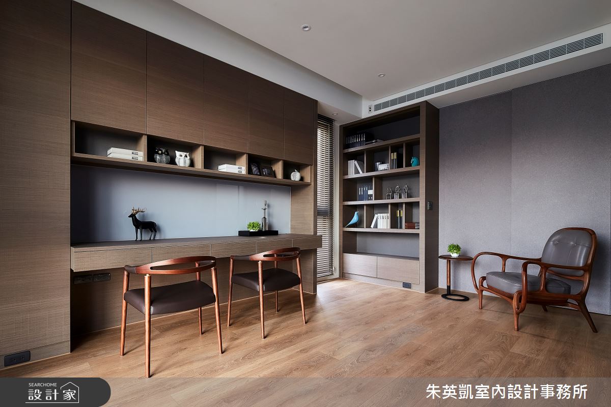 90坪新成屋(5年以下)＿現代風書房案例圖片＿朱英凱室內設計事務所＿朱英凱_32之28