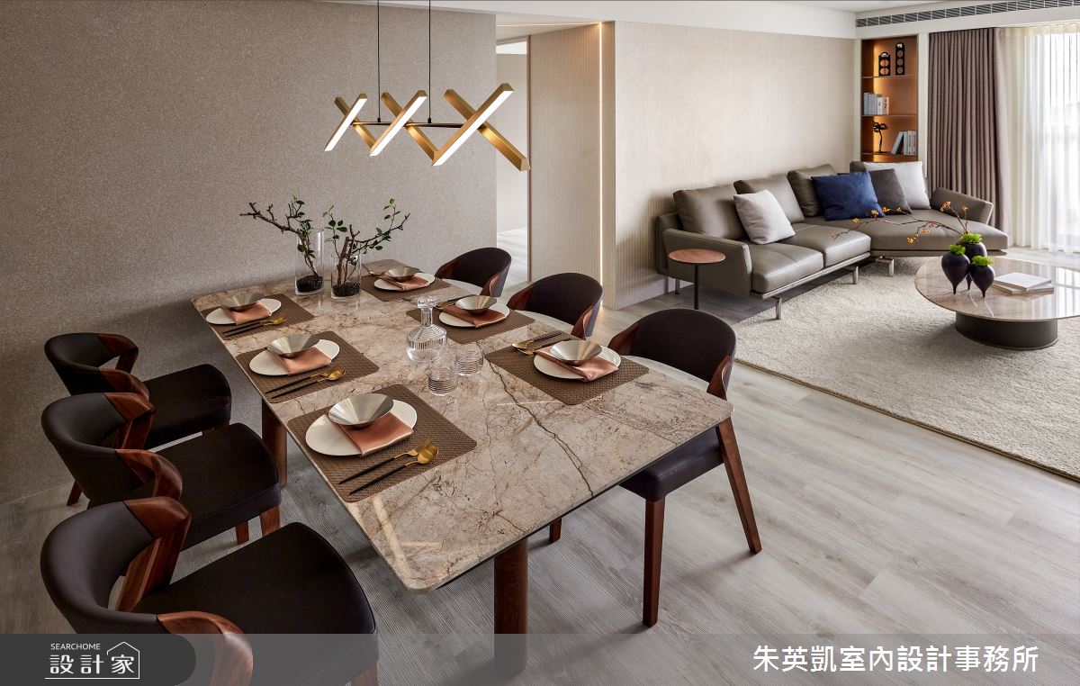 35坪中古屋(5~15年)＿現代風客廳餐廳案例圖片＿朱英凱室內設計事務所＿朱英凱_35之5