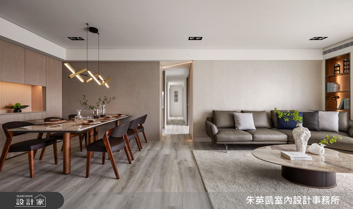 35坪中古屋(5~15年)＿現代風客廳餐廳案例圖片＿朱英凱室內設計事務所＿朱英凱_35之12