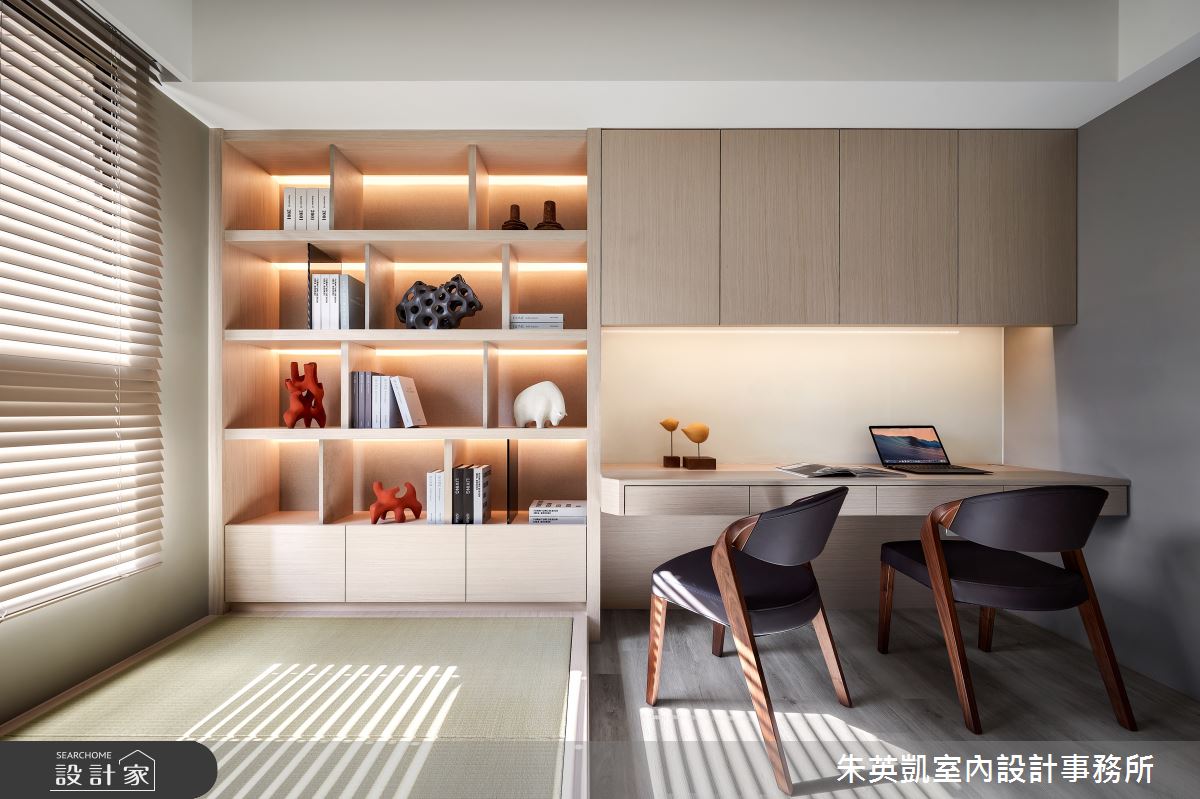 35坪中古屋(5~15年)＿現代風書房多功能室案例圖片＿朱英凱室內設計事務所＿朱英凱_35之15
