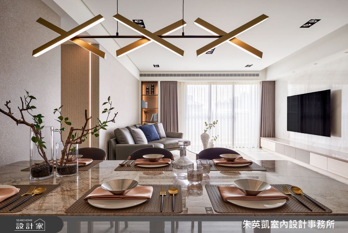 35坪中古屋(5~15年)＿現代風客廳餐廳案例圖片＿朱英凱室內設計事務所＿朱英凱_35之4