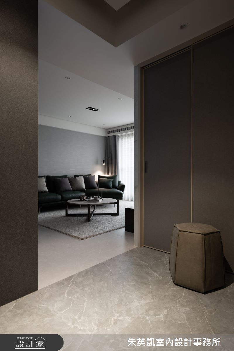 30坪新成屋(5年以下)＿現代風玄關客廳案例圖片＿朱英凱室內設計事務所＿朱英凱_36之1