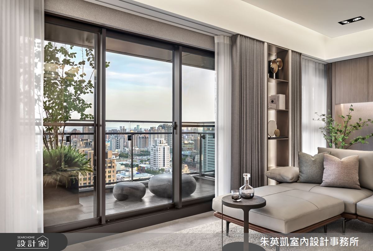 37坪新成屋(5年以下)＿現代風客廳陽台案例圖片＿朱英凱室內設計事務所＿朱英凱_38之6