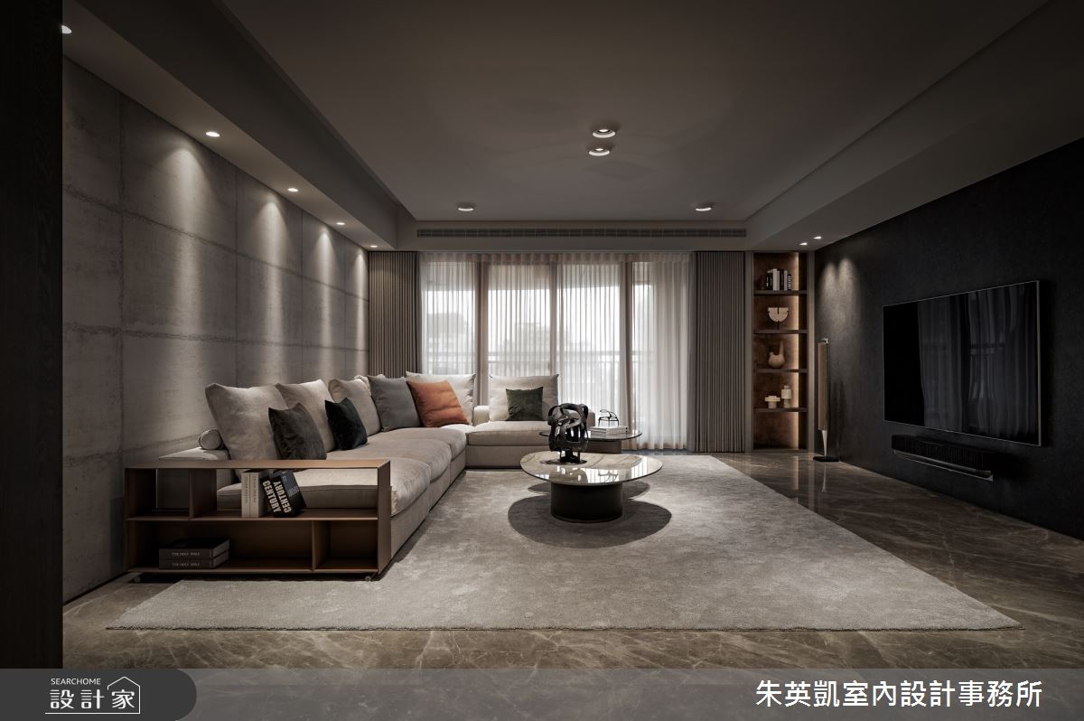 50坪新成屋(5年以下)＿現代風客廳案例圖片＿朱英凱室內設計事務所＿朱英凱_40之12