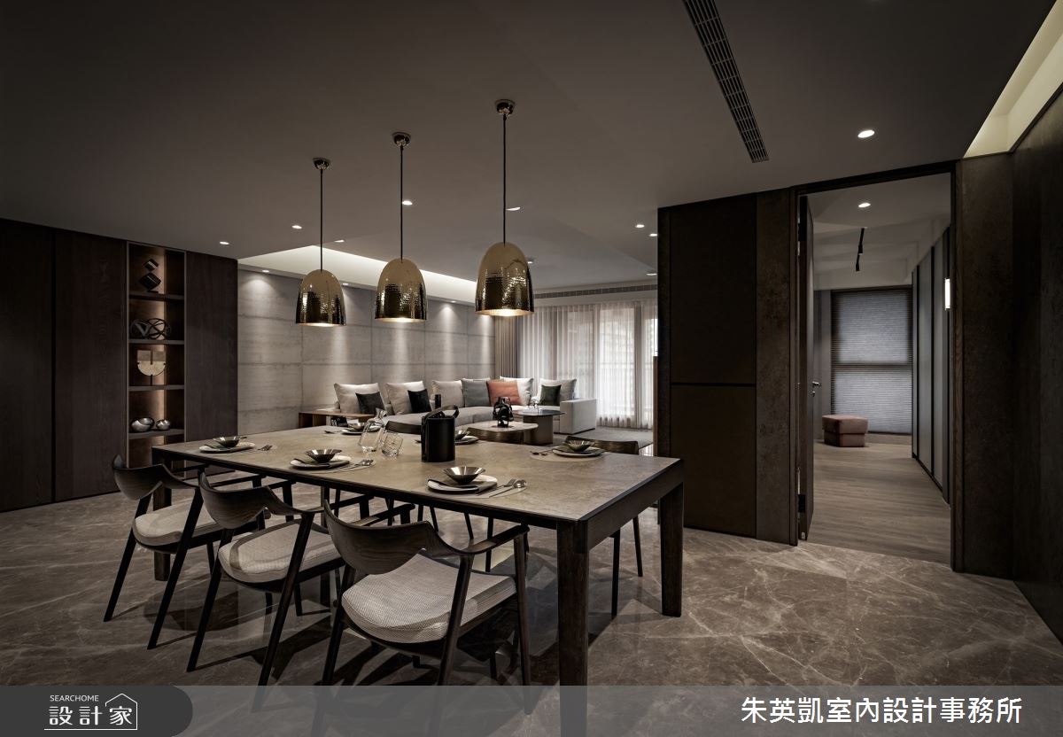 50坪新成屋(5年以下)＿現代風客廳餐廳臥室案例圖片＿朱英凱室內設計事務所＿朱英凱_40之16