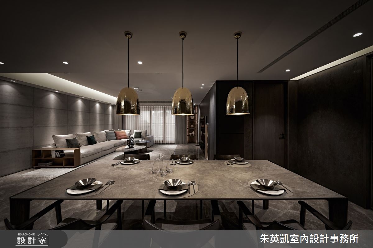 50坪新成屋(5年以下)＿現代風客廳餐廳案例圖片＿朱英凱室內設計事務所＿朱英凱_40之15