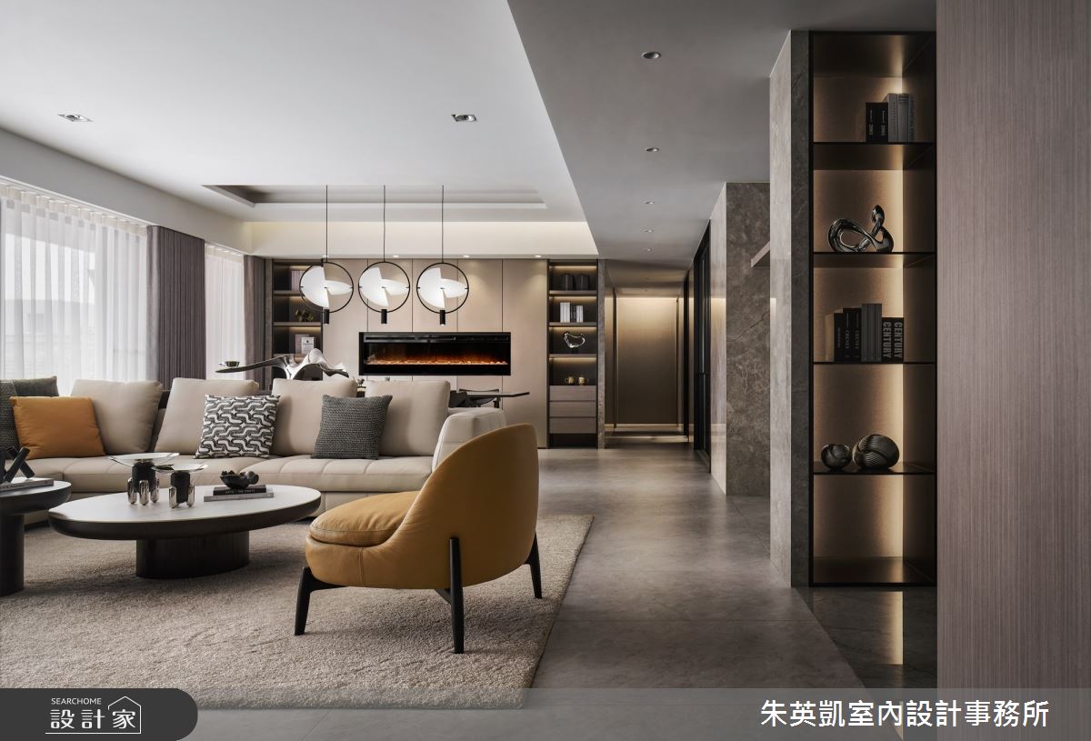 120坪新古屋(10年以下)＿現代風客廳案例圖片＿朱英凱室內設計事務所＿朱英凱_41之6