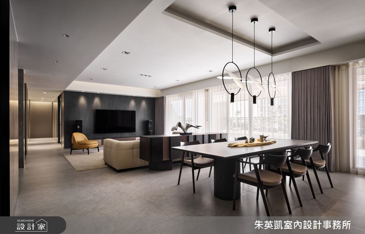 120坪新古屋(10年以下)＿現代風客廳餐廳案例圖片＿朱英凱室內設計事務所＿朱英凱_41之10