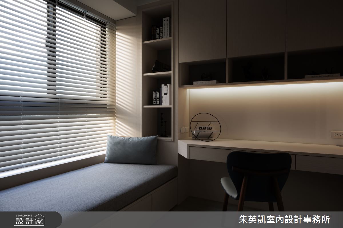 28坪新古屋(10年以下)＿現代北歐風書房臥榻案例圖片＿朱英凱室內設計事務所＿朱英凱_42之153