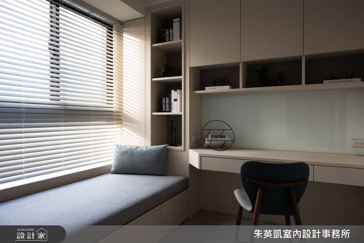 28坪新古屋(10年以下)＿現代北歐風書房臥榻案例圖片＿朱英凱室內設計事務所＿朱英凱_42之18