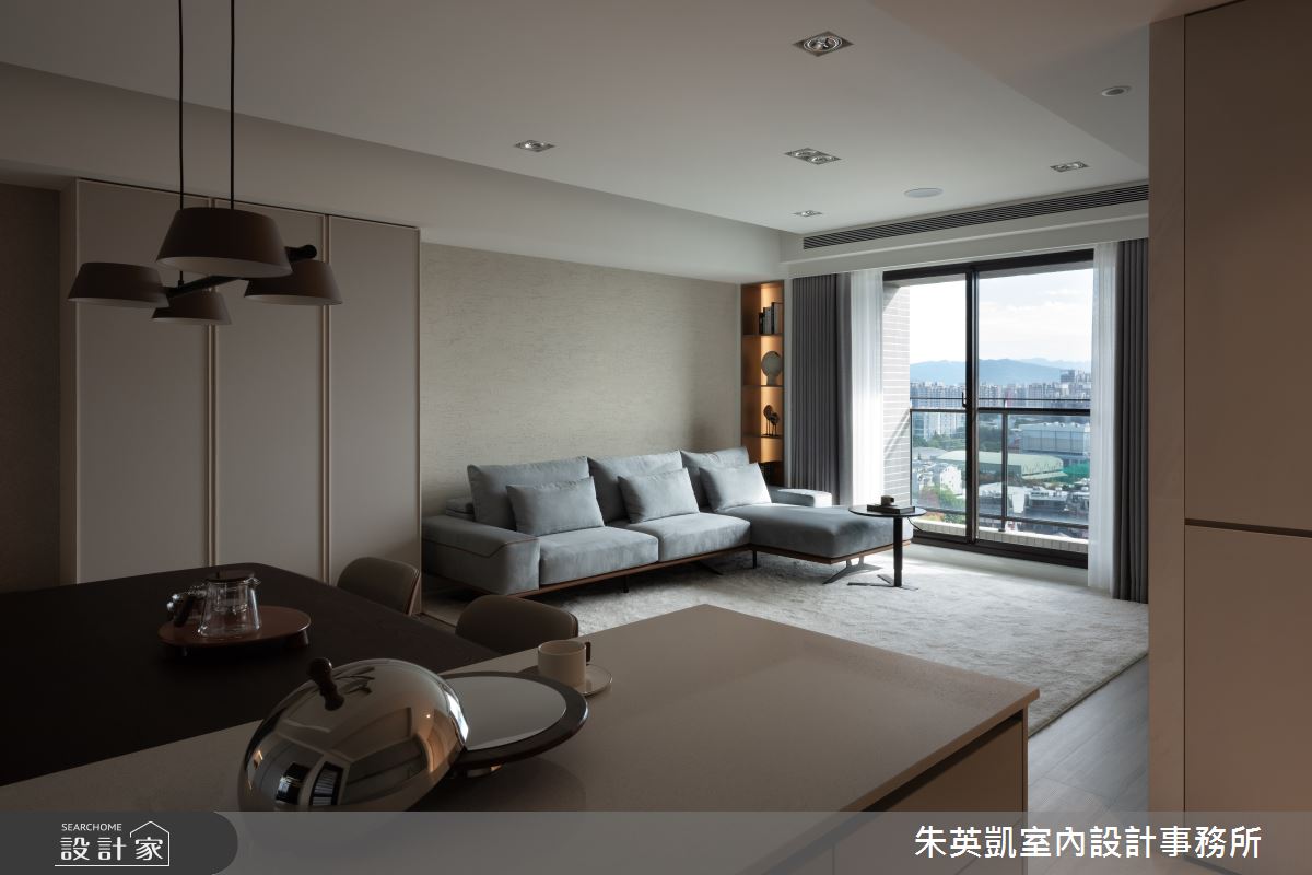 28坪新古屋(10年以下)＿現代北歐風客廳餐廳中島案例圖片＿朱英凱室內設計事務所＿朱英凱_42之5