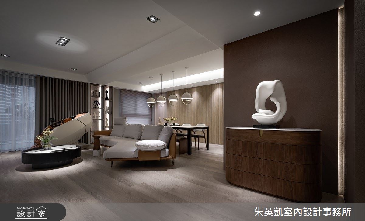45坪新古屋(10年以下)＿現代風客廳餐廳案例圖片＿朱英凱室內設計事務所＿朱英凱_43之4