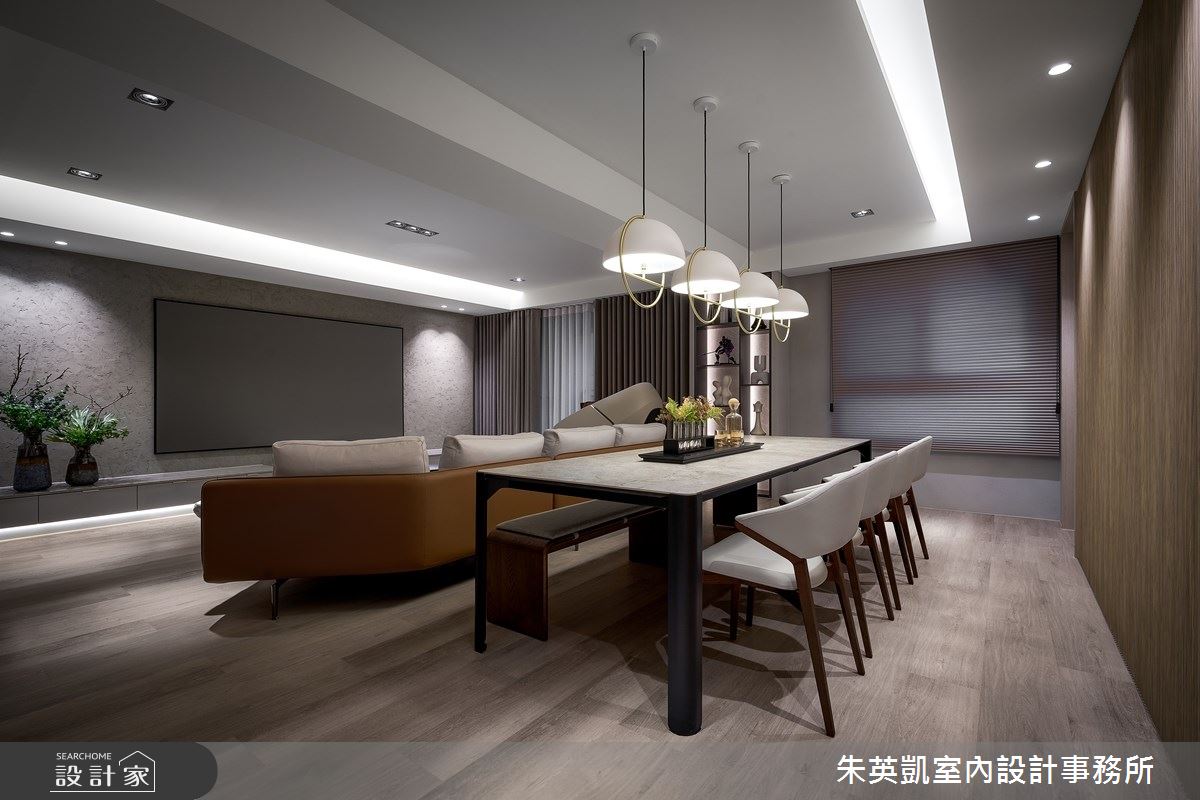 45坪新古屋(10年以下)＿現代風客廳餐廳案例圖片＿朱英凱室內設計事務所＿朱英凱_43之11