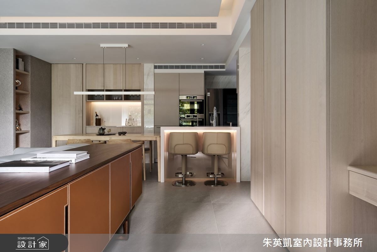 35坪毛胚屋＿現代簡約風餐廳吧檯書房中島案例圖片＿朱英凱室內設計事務所＿朱英凱_44之20