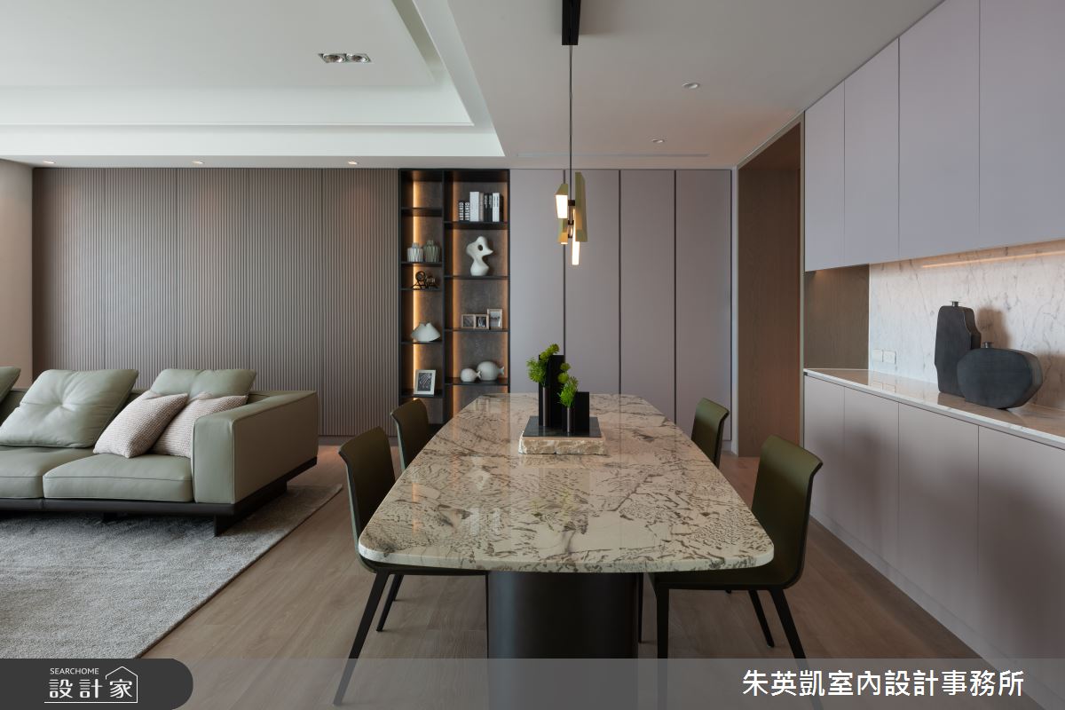 38坪新成屋(5年以下)＿現代簡約風客廳餐廳案例圖片＿朱英凱室內設計事務所＿朱英凱_45之4